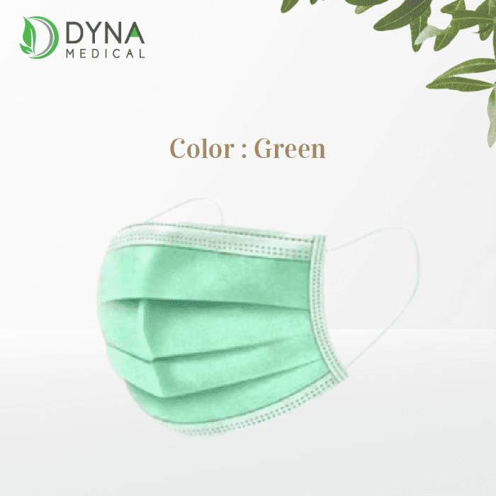 Dyna Medical 4ply Surgical Mask (Green)